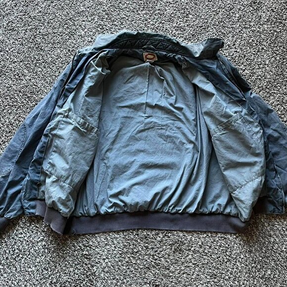 Vintage 80s Blue Banana Republic Bomber Jacket, Retro bomber jacket - Picture 4 of 7